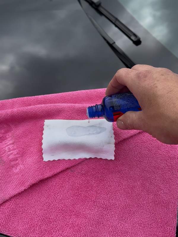 Ceramic coating application on driveway — Good Clean mobile Dublin