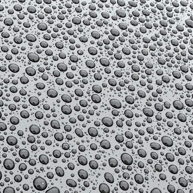 Close-up water beading on ceramic coated car — Wicklow mobile detailing